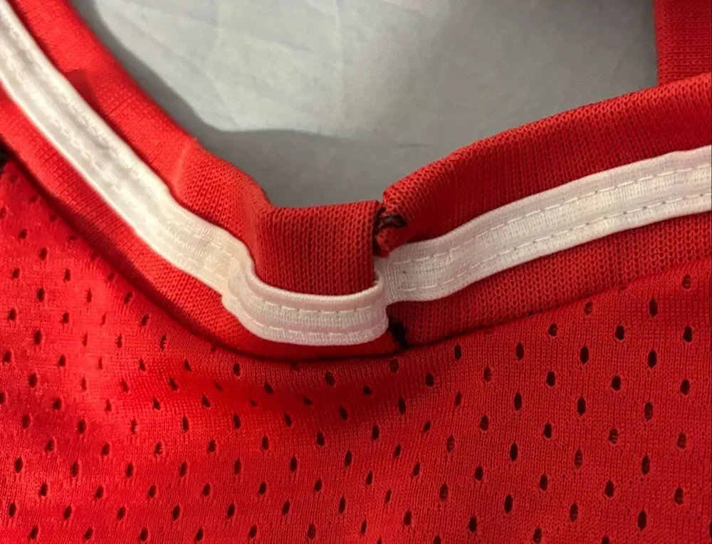 Vintage 90s Spalding Basketball Jersey Men’s XL Red Black Athletic FLAW